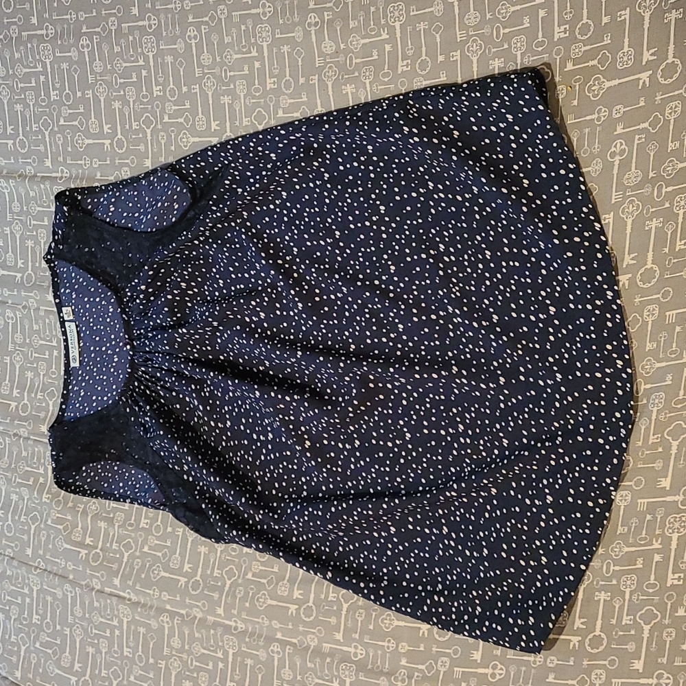 Blue and White Tank
